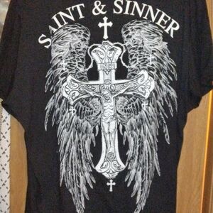 Saint & Sinner Black Graphic Tee - XXL
